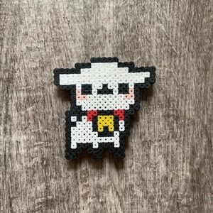 🌸Little Lamb magnet perler beads handmade collectible
